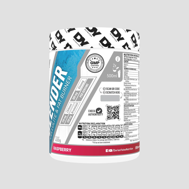 Slender - Arzător de grăsimi și celulită, DY Nutrition, 450g, pudra, 30 de serviri