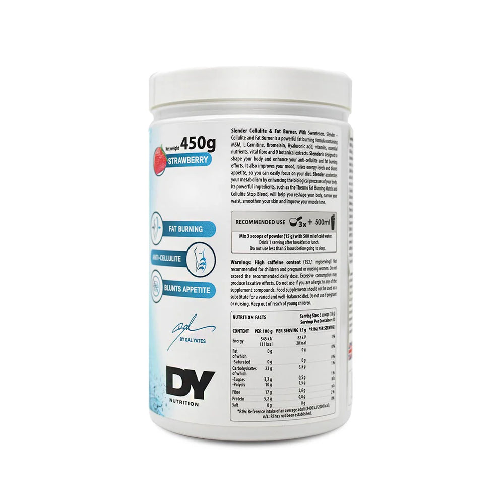 Slender - Arzător de grăsimi și celulită, DY Nutrition, 450g, pudra, 30 de serviri