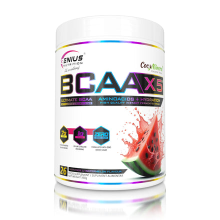 BCAA-X5, Genius Nutrition, 360g | Complex aminoacizi fermentati