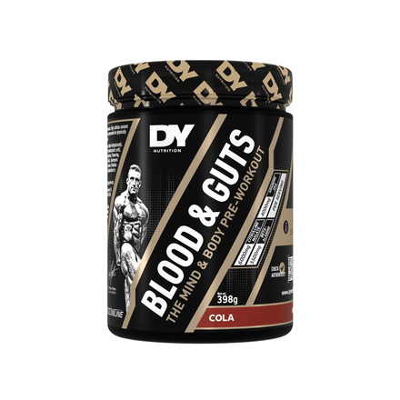 Blood & Guts Pre-workout, DY Nutrition, 380g | Blend cu citrulina, beta-alanina, arginina si cofeina