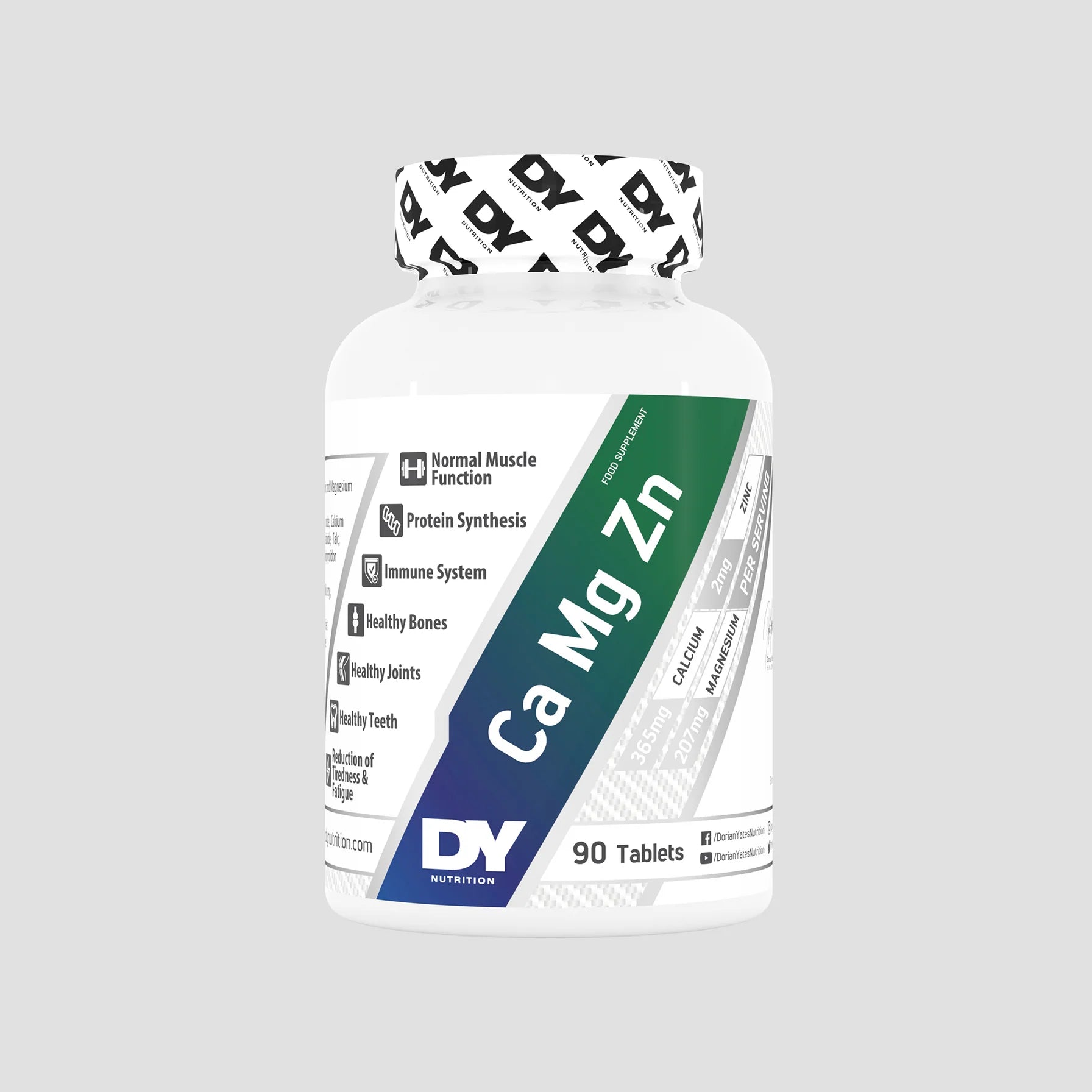 Ca-Zn-Mg, DY Nutrition  - 90 de tablete, 30 de serviri