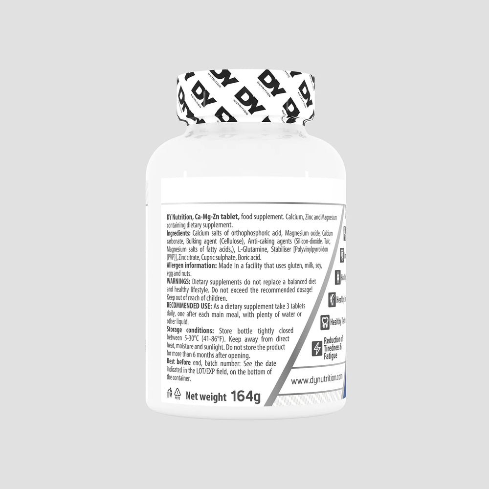 Ca-Zn-Mg, DY Nutrition  - 90 de tablete, 30 de serviri