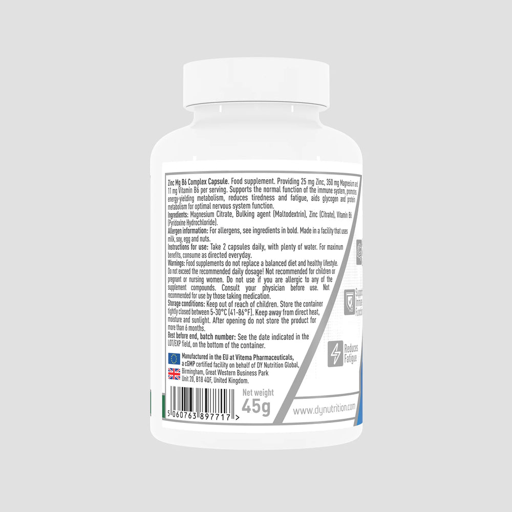Complex ZN MG B6, supliment alimentar, DY Nutrition - 60 de capsule