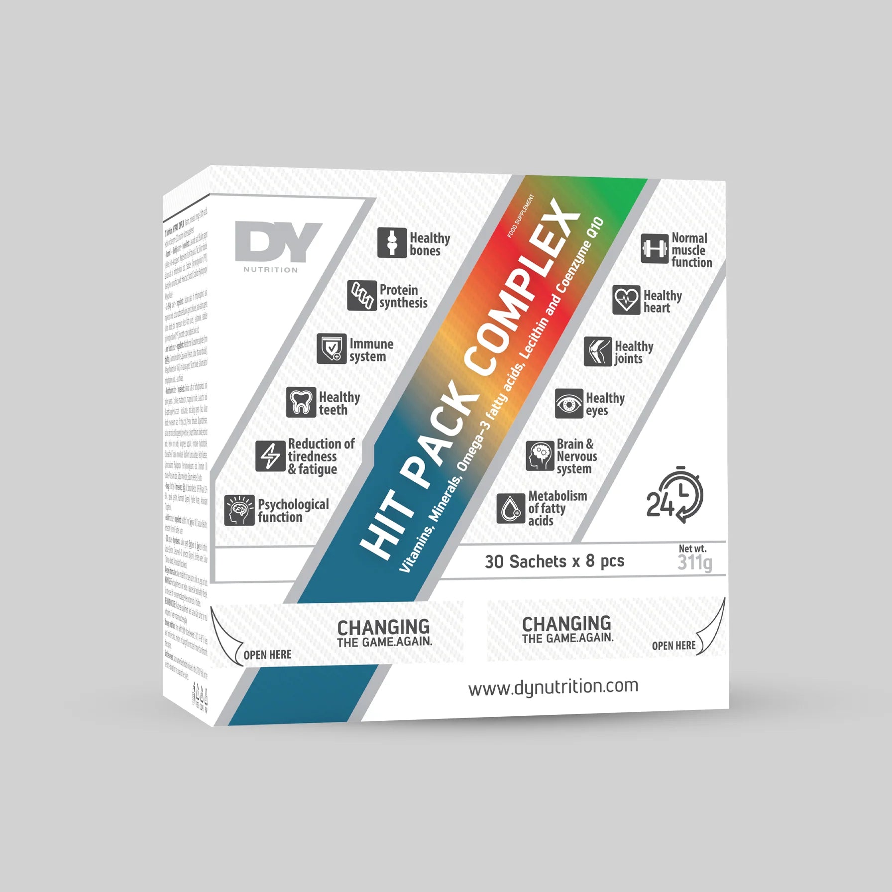 Complex de vitamine HIT Pack, DY Nutrition, 311g (30 de plicuri x 8 pastile)