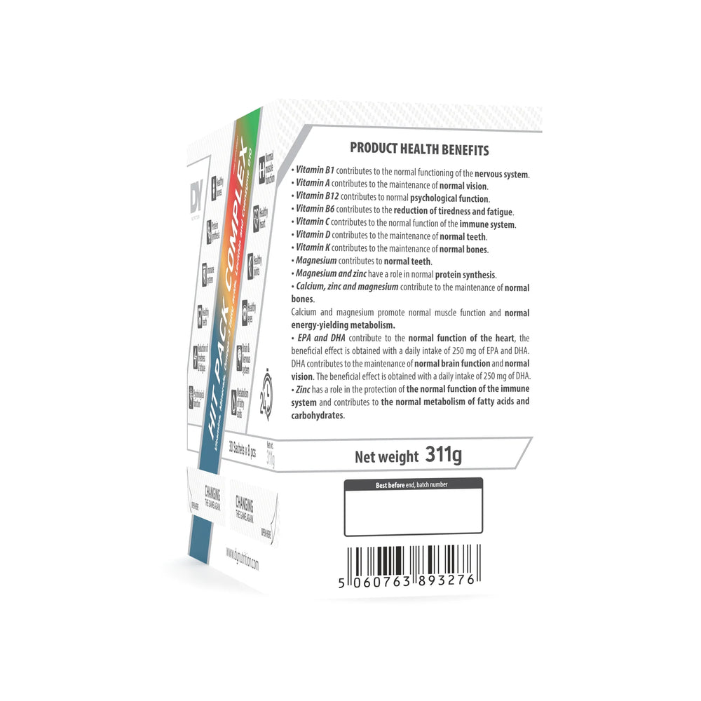 Complex de vitamine HIT Pack, DY Nutrition, 311g (30 de plicuri x 8 pastile)
