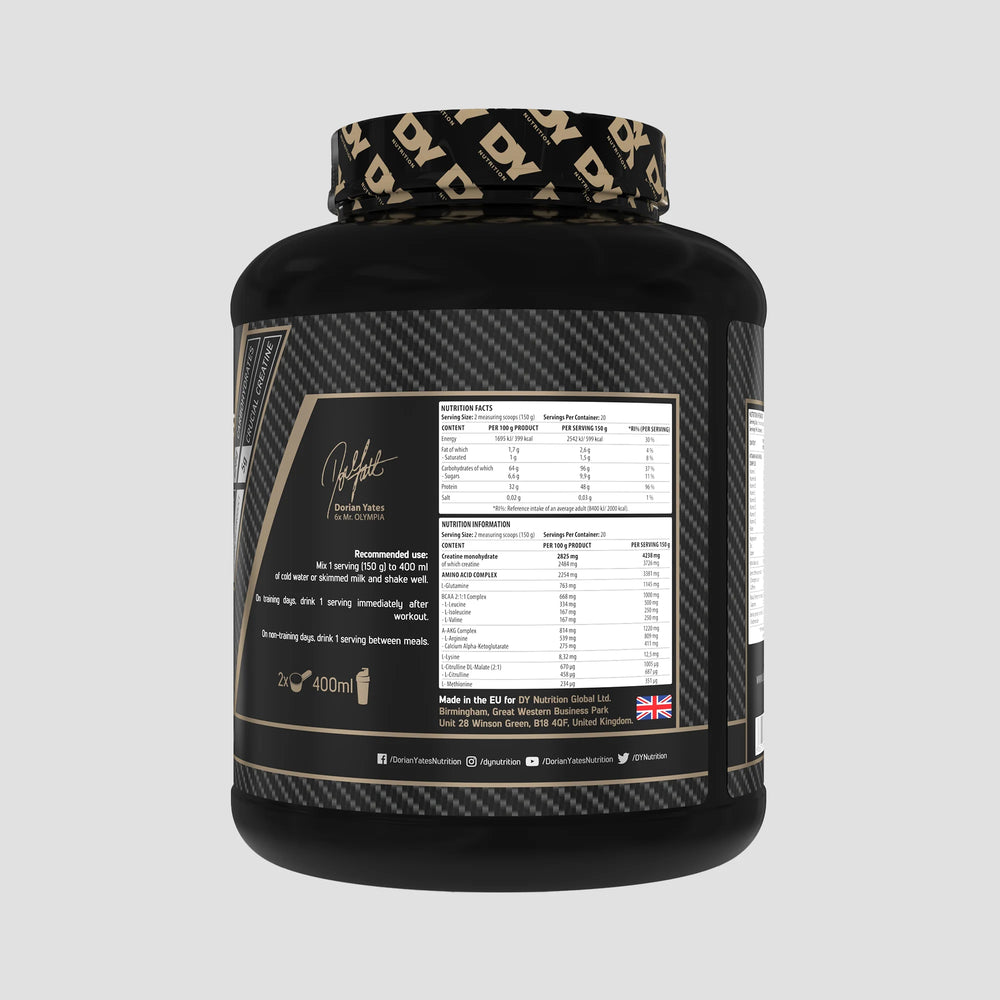Game Changer Mass 3kg, pudra, DY Nutrition, 20 de serviri