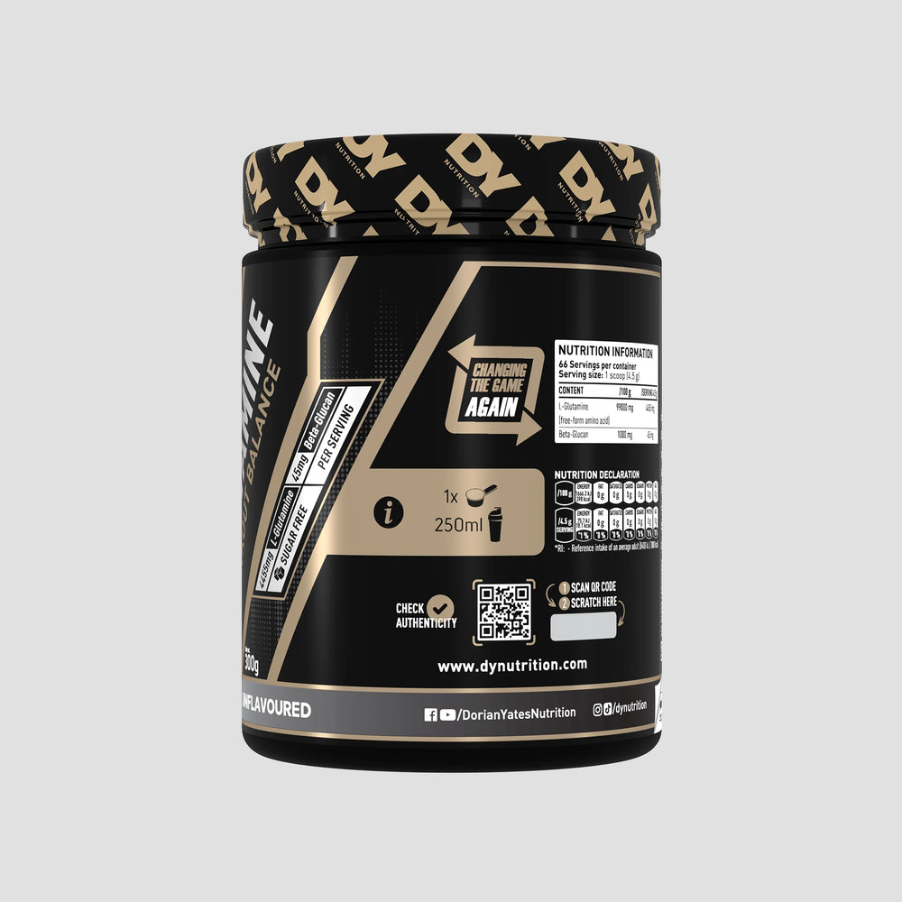 Glutamină pentru Recuperare, Pudra, DY Nutrition, 300g, 37 serviri