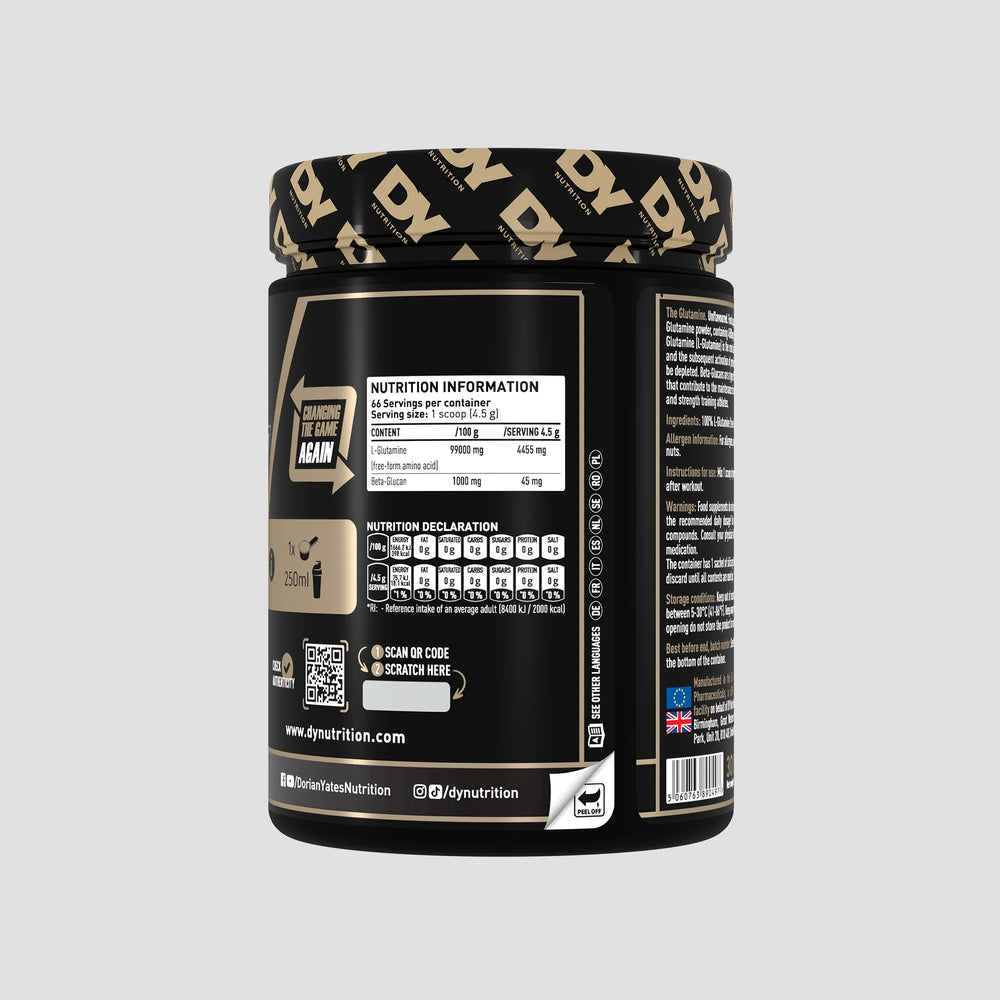 Glutamină pentru Recuperare, Pudra, DY Nutrition, 300g, 37 serviri