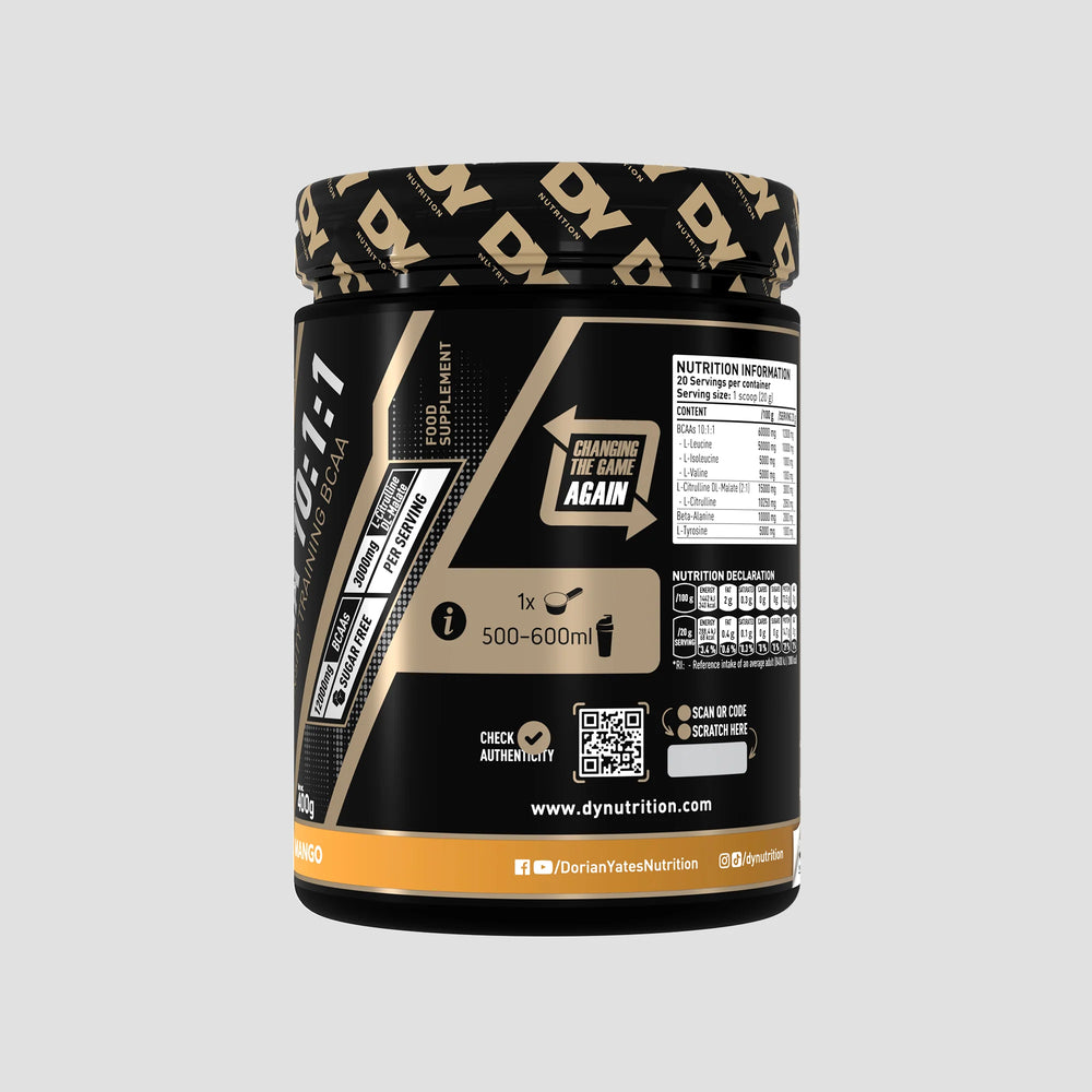 HIT BCAA 10:1:1 400g, DY Nutrition, 20 de serviri