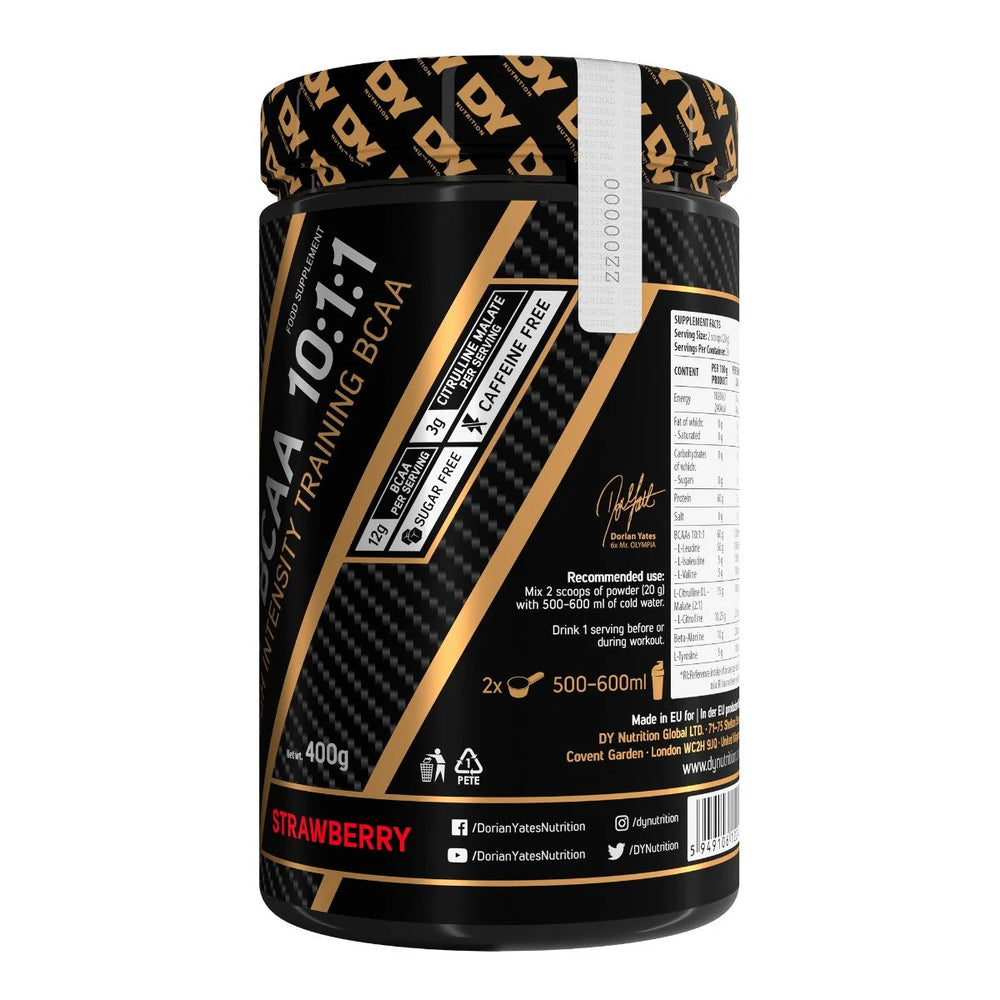 HIT BCAA 10:1:1 400g, DY Nutrition, 20 de serviri