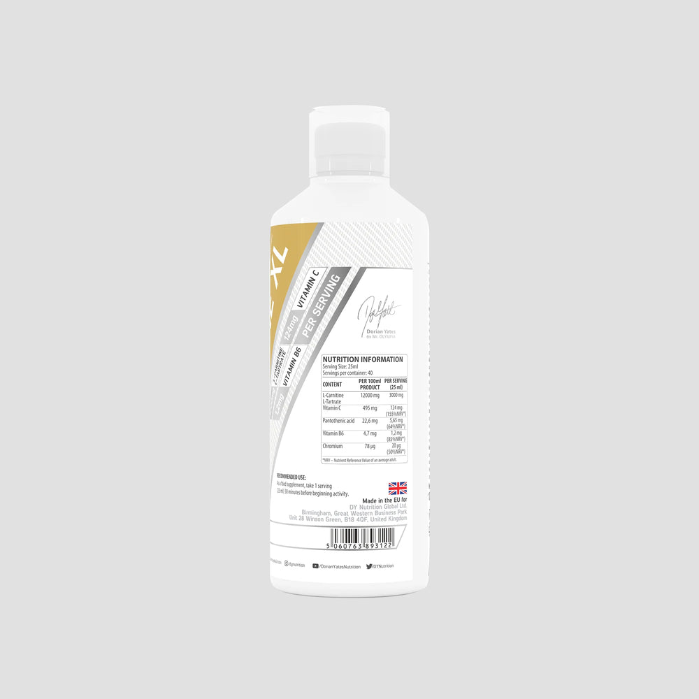 L-Carnitină XL, DY Nutrition, 1000 ml, 40 de serviri