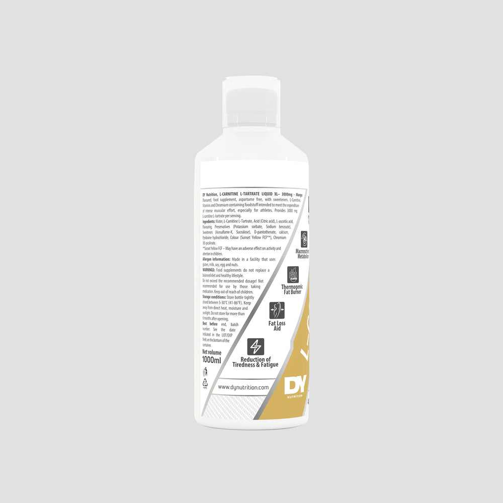 L-Carnitină XL, DY Nutrition, 1000 ml, 40 de serviri