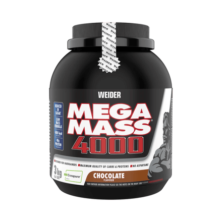 Mega Mass 4000, Weider, 3kg | Gainer pentru crestere masa musculara