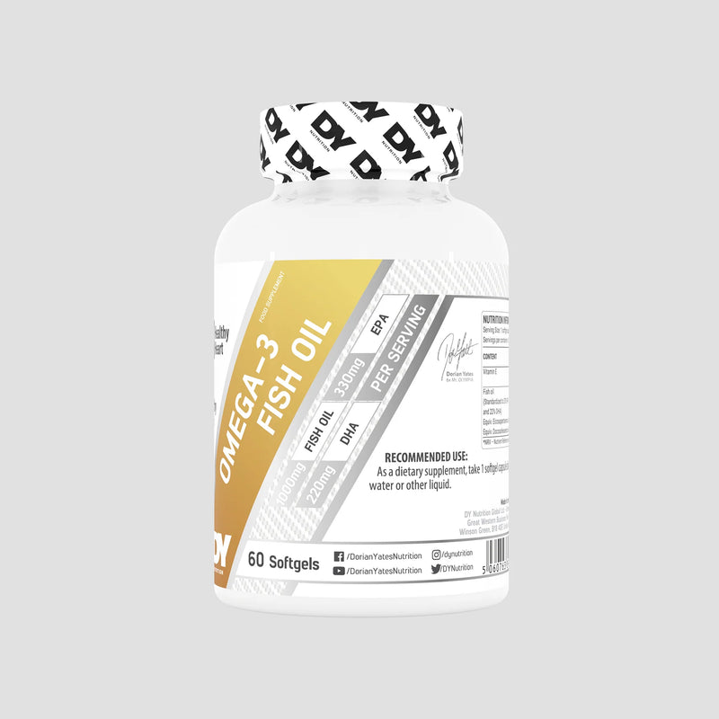 Omega-3 ulei de pește, DY Nutrition - 60 de capsule moi