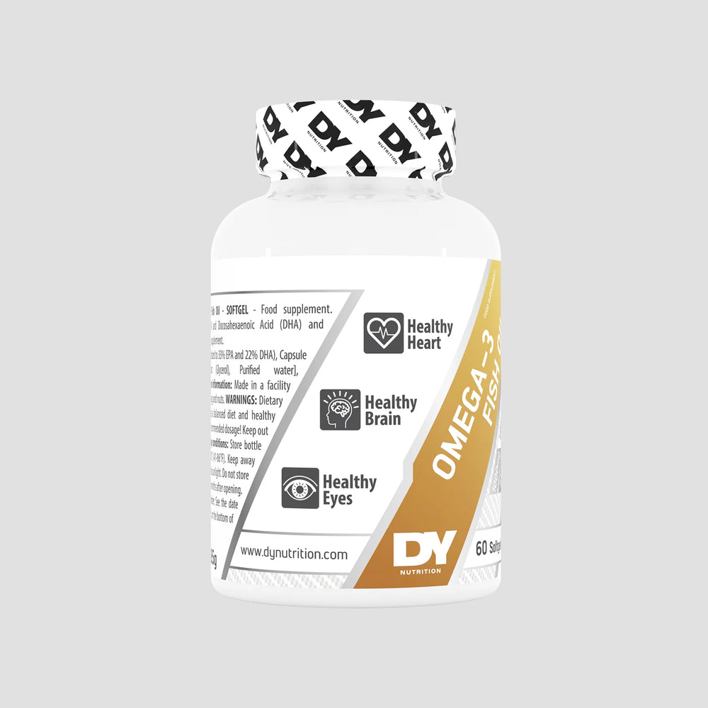 Omega-3 ulei de pește, DY Nutrition - 60 de capsule moi