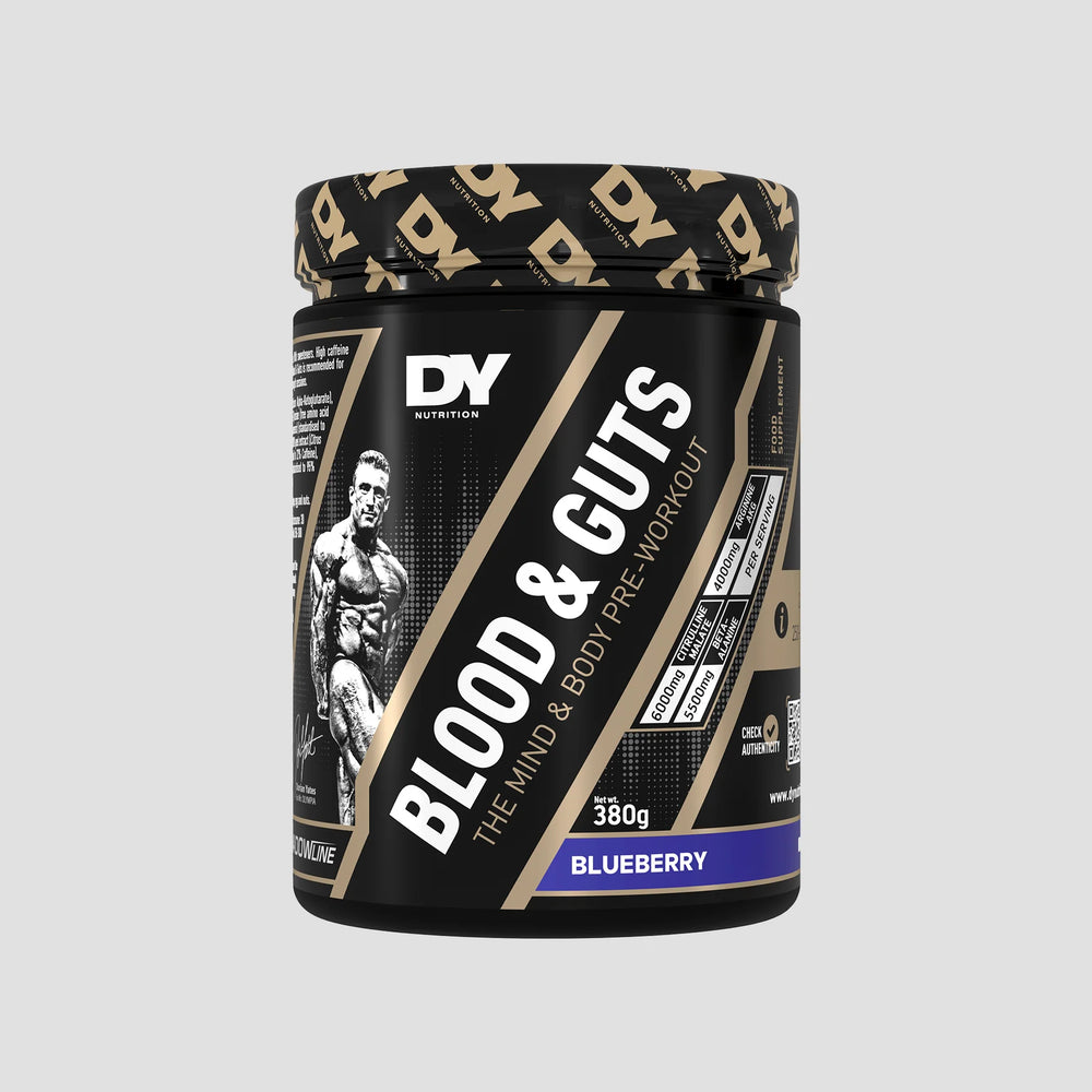 Pre-workout Blood & Guts, DY Nutrition, 380g, pudra, 20 de serviri