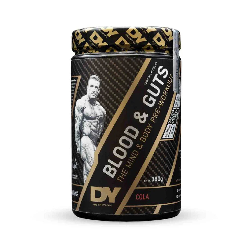 Pre-workout Blood & Guts, DY Nutrition, 380g, pudra, 20 de serviri
