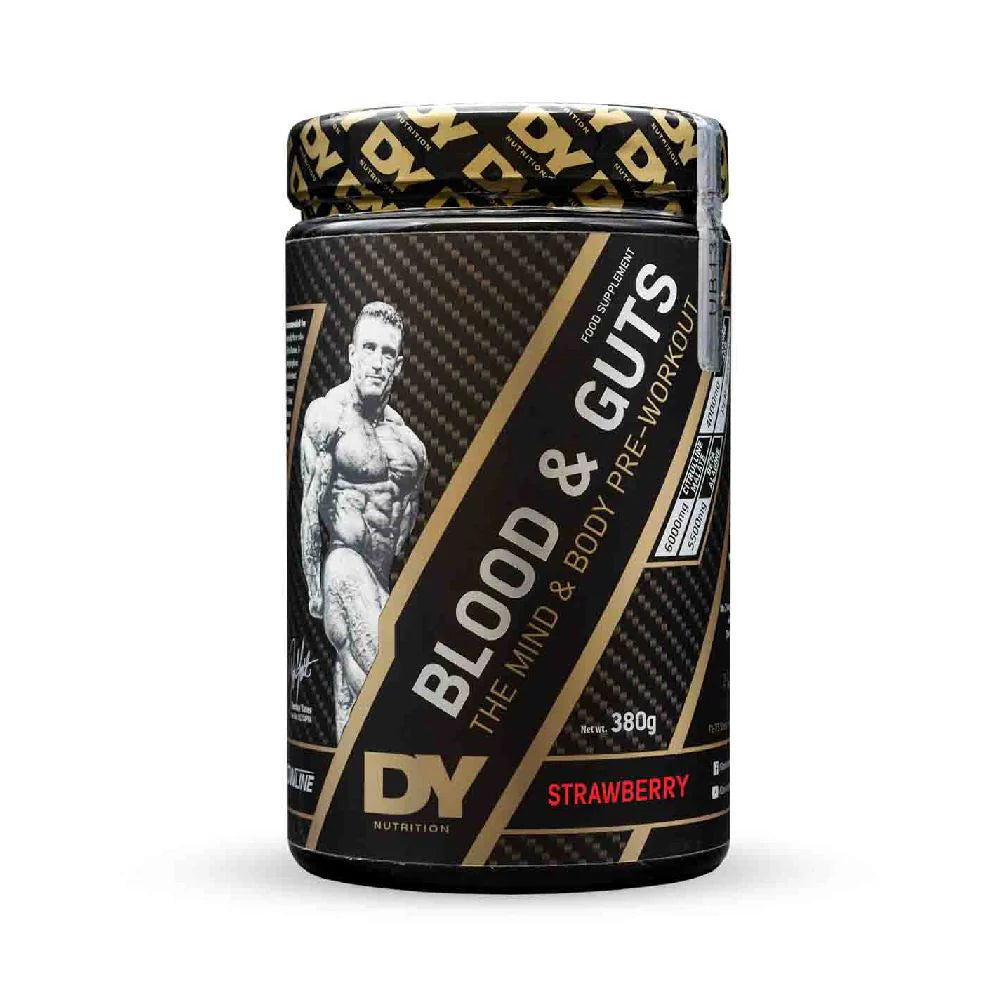 Pre-workout Blood & Guts, DY Nutrition, 380g, pudra, 20 de serviri
