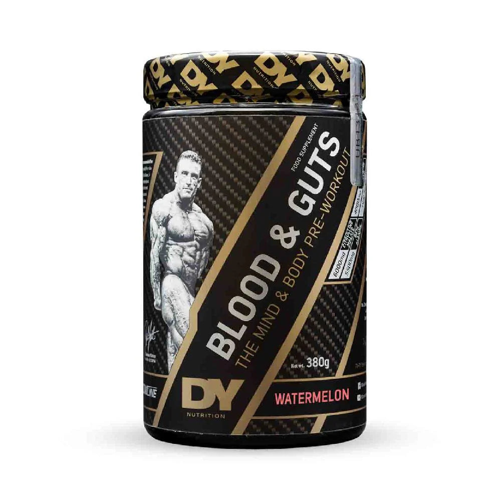 Pre-workout Blood & Guts, DY Nutrition, 380g, pudra, 20 de serviri