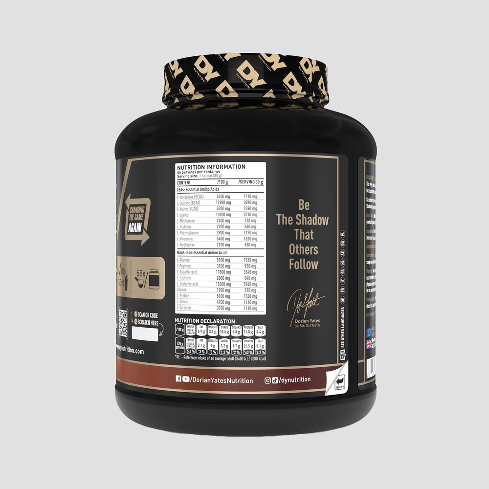 Proteină Concentrată Shadowhey DY Nutrition 2kg, pudra, 66 de serviri