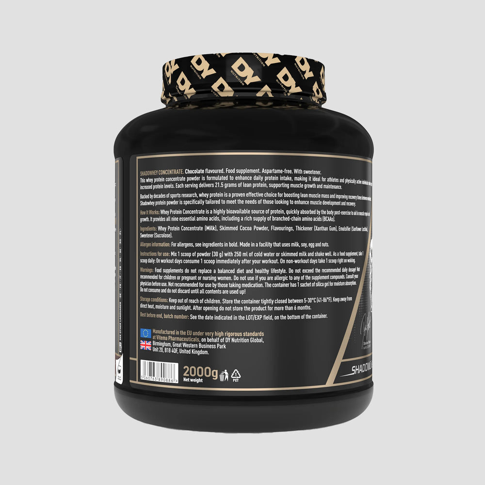 Proteină Concentrată Shadowhey DY Nutrition 2kg, pudra, 66 de serviri