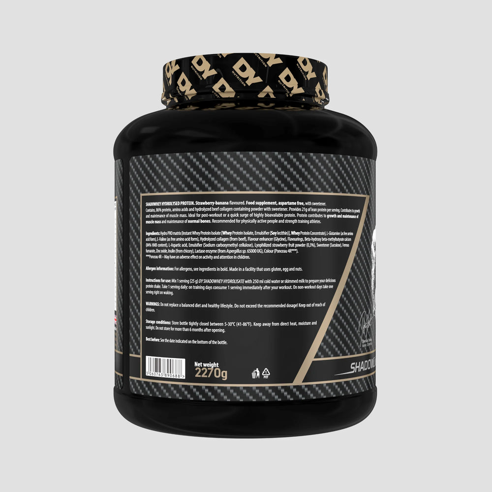 Proteină Hidrolizată Shadowhey, DY Nutrition 2.27kg, pudra, 90 de porții