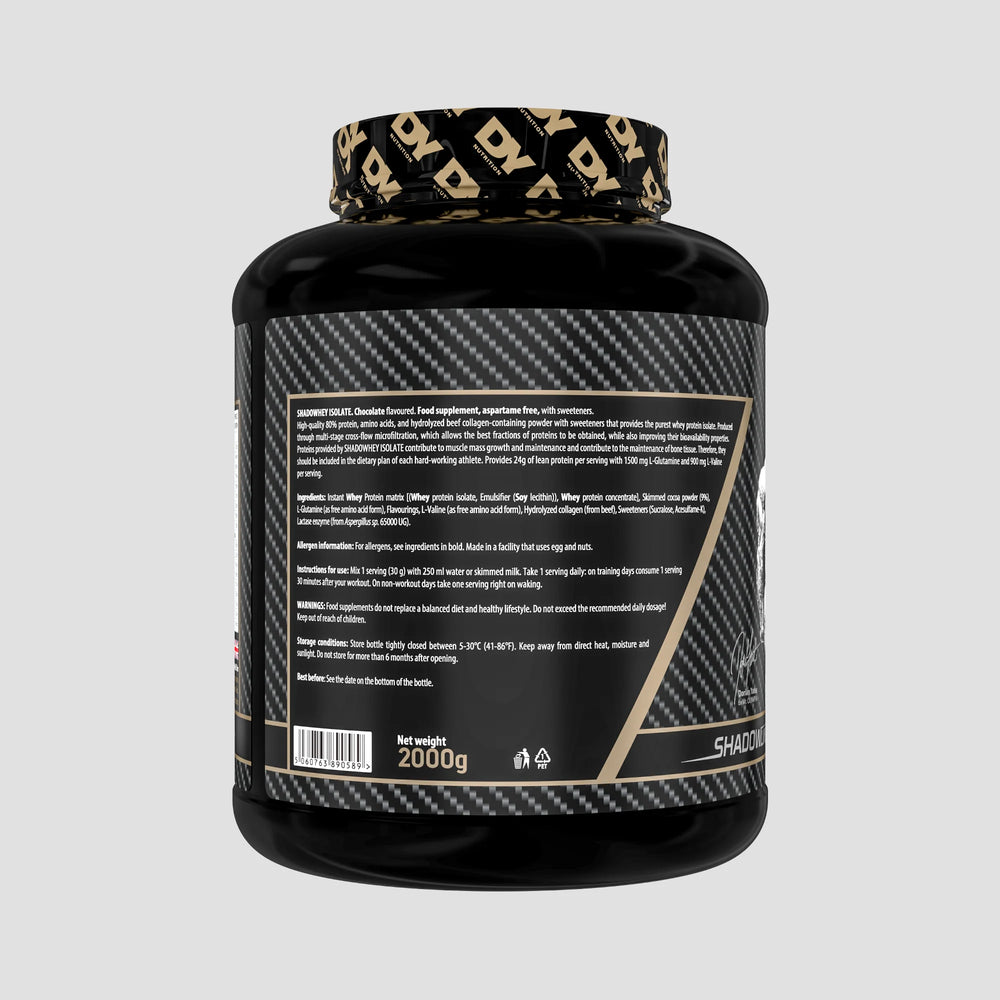 Proteină Izolată Shadowhey DY Nutrition 2kg, 66 de serviri