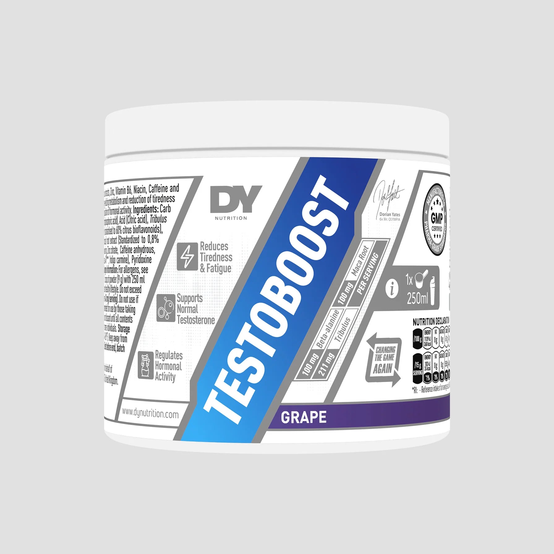 Supliment pentru bărbați, Testoboost, DY Nutrition, 270g, 30 de serviri