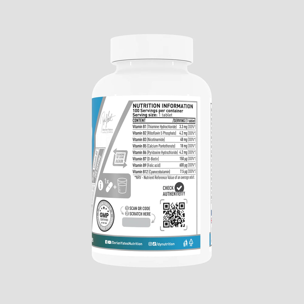 Vitamin B Complex, supliment alimentar, DY Nutrition - 100 de tablete