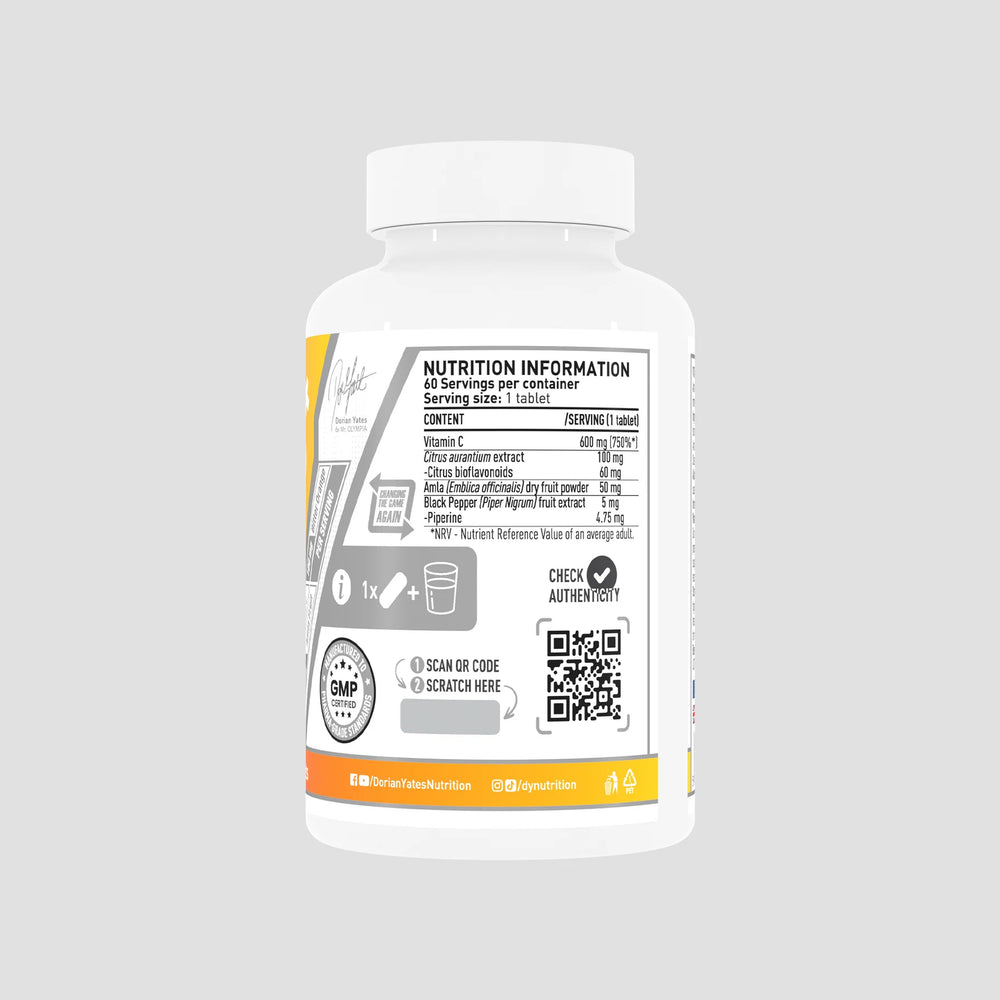 Vitamina C+, supliment alimentar, DY Nutrition - 60 de tablete