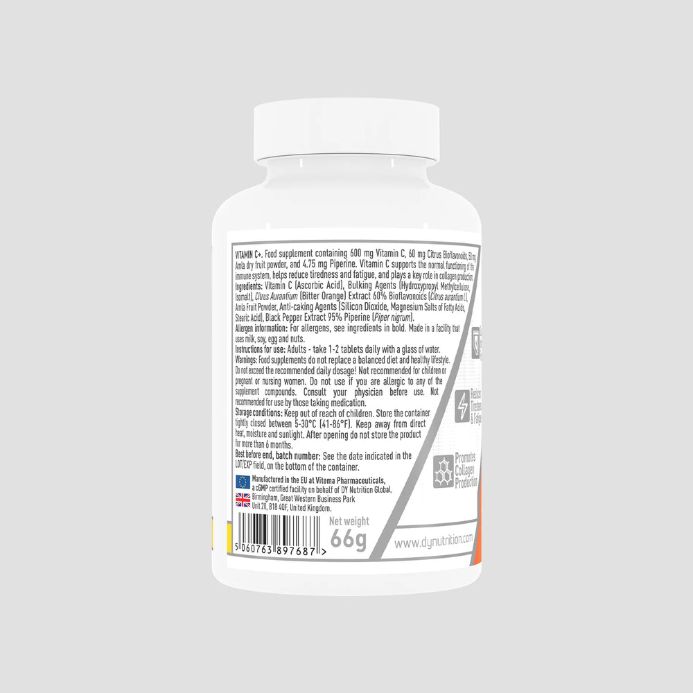 Vitamina C+, supliment alimentar, DY Nutrition - 60 de tablete