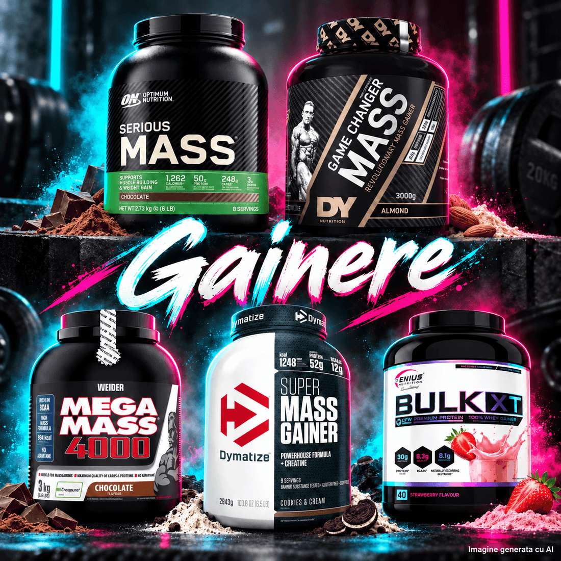 Gainer (mass gainer): ce este, cum se ia și cum îl alegi