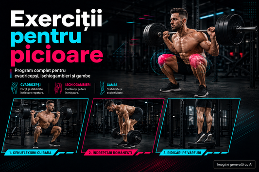 Exerciții pentru picioare: program complet pentru cvadricepși, ischiogambieri și gambe