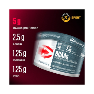 BCAA Powder Unflavoured, Dymatize, 300g | Aminoacizi 2:1:1 L-Leucina, L-Izoleucina si L-Valină
