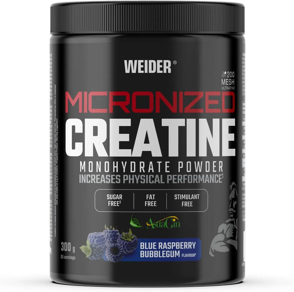 Creatina Monohidrata Micronizata, Weider, pudra, 300 gr, Blue Raspberry,