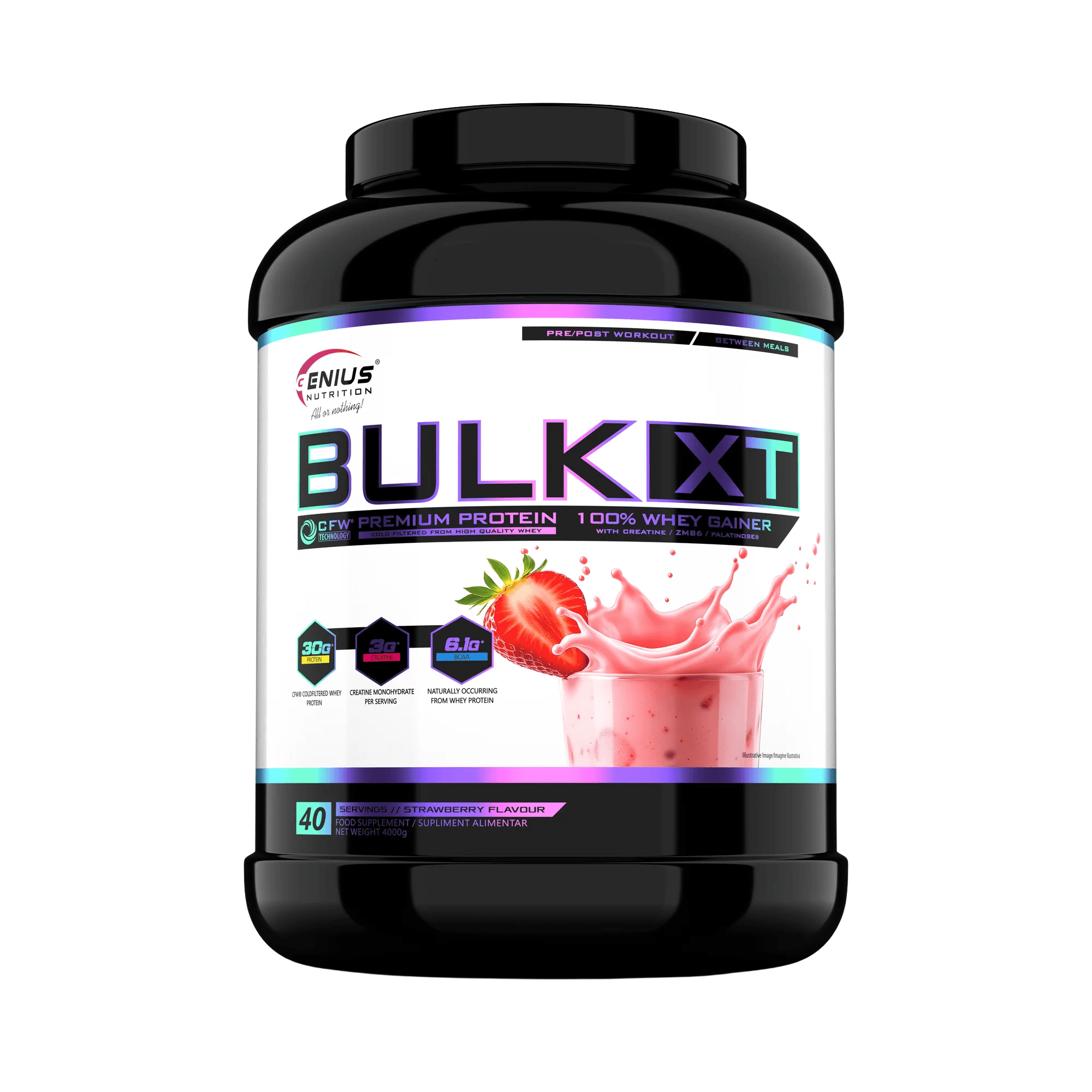 BULK-XT, Genius Nutrition, 4 kg | Gainer pentru crestere masa musculara