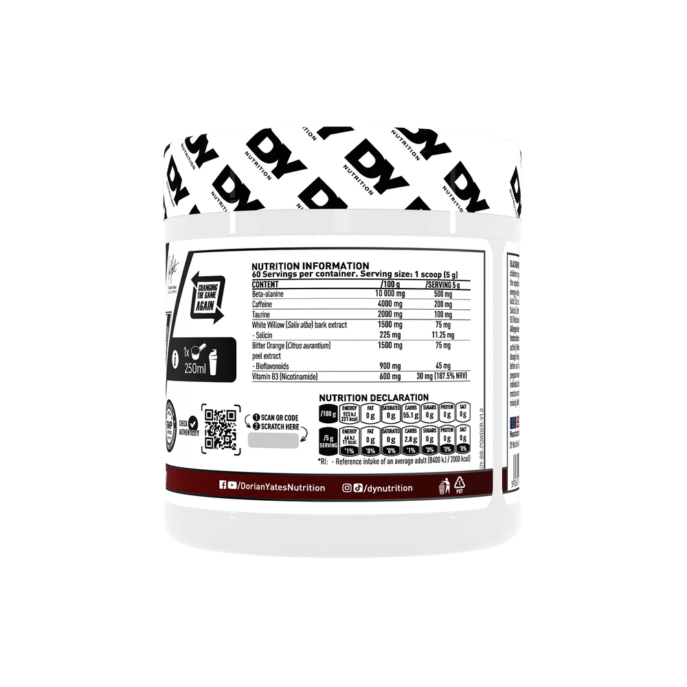 Blackbombs Powder, DY Nutrition, 300g | Pre-workout si arzator de grasimi