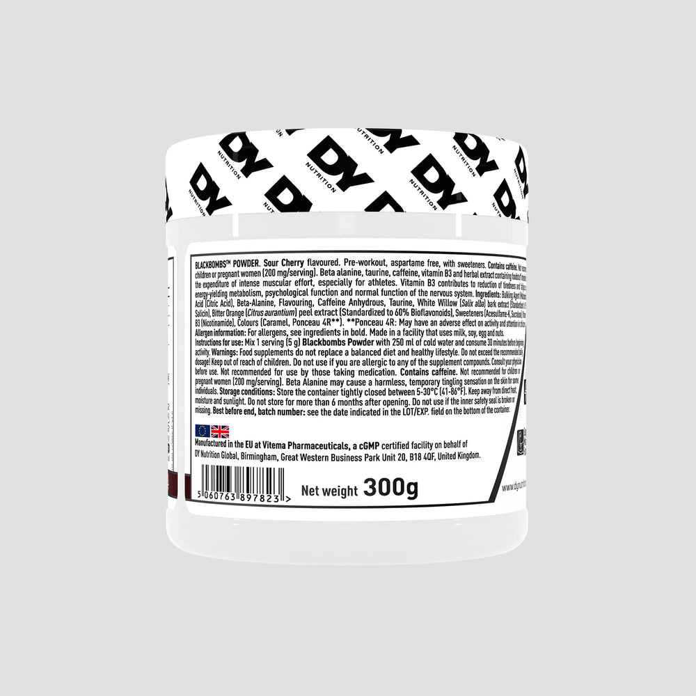 Blackbombs Powder, DY Nutrition, 300g | Pre-workout si Arzator de grasimi