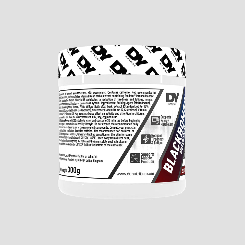 Blackbombs Powder, DY Nutrition, 300g | Pre-workout si Arzator de grasimi
