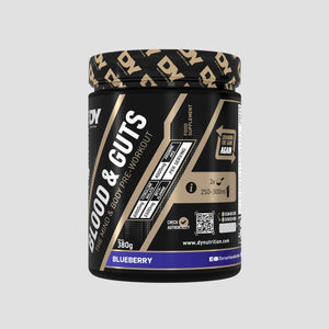 Blood & Guts Pre-workout, DY Nutrition, 380g | Blend cu citrulina, beta-alanina, arginina si cofeina