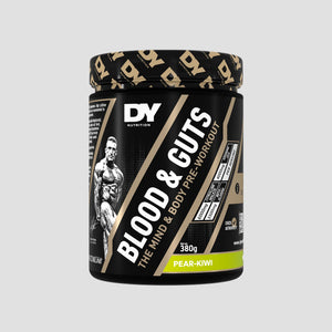 Blood & Guts Pre-workout, DY Nutrition, 380g | Blend cu citrulina, beta-alanina, arginina si cofeina