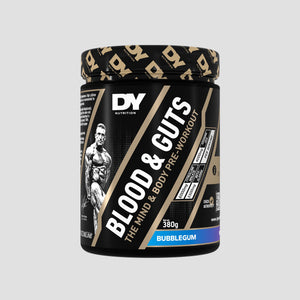 Blood & Guts Pre-workout, DY Nutrition, 380g | Blend cu citrulina, beta-alanina, arginina si cofeina