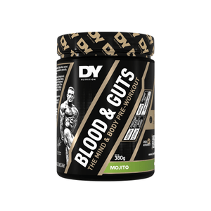 Pre-workout Blood & Guts, DY Nutrition, 380g | Blend cu citrulina, beta-alanina, arginina si cofeina