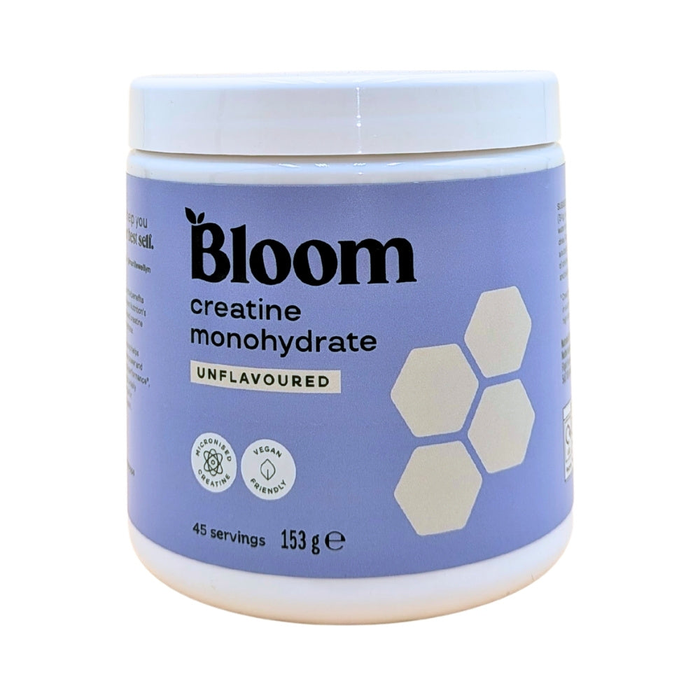 Creatine Monohydrate Unflavored, Bloom, 153g | Creatina monohidrata