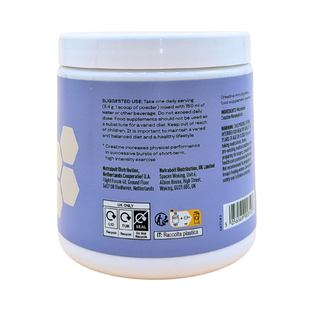 Creatine Monohydrate Unflavored, Bloom, 153g | Creatina monohidrata