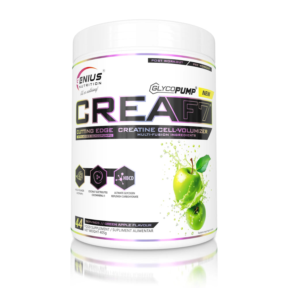 CREAF7, Genius Nutrition, pudra, 405g/44 serviri, Complex de creatina