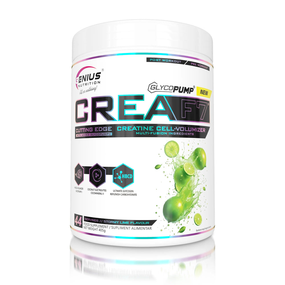 CREAF7, Genius Nutrition, pudra, 405g/44 serviri, Complex de creatina