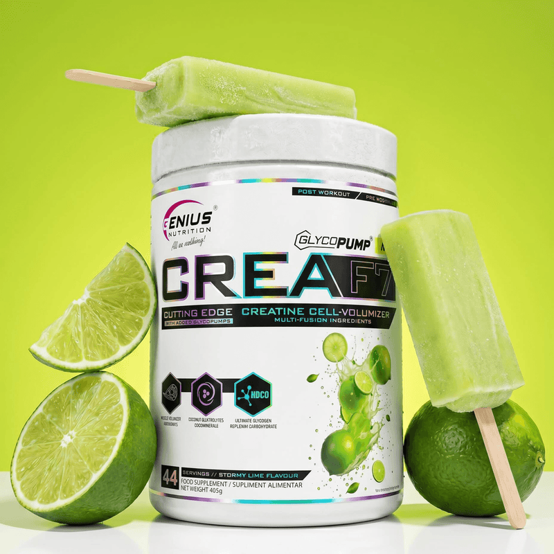 CREAF7, Genius Nutrition, 405g | Complex cu 6 tipuri de creatina