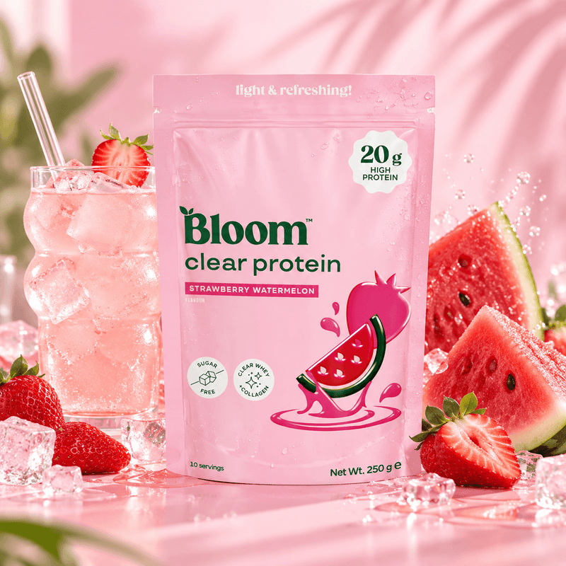 Clear Whey Protein, Bloom, 250g | Izolat proteic din zer și peptide de colagen bovin