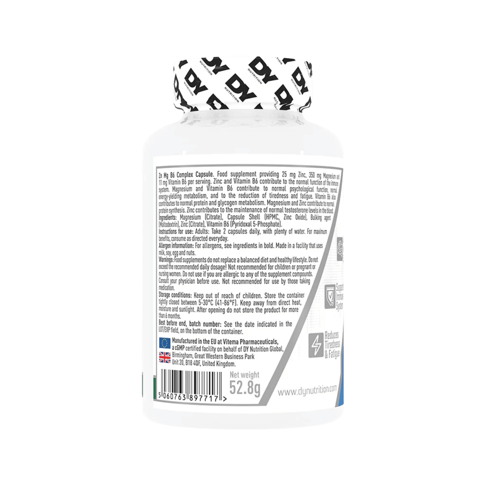 Complex ZN MG B6, DY Nutrition, 60 de capsule | Supliment alimentar